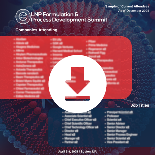 LNP Formulation & Process Development Summit - Blind Attendee List